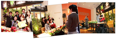 結婚式　二次会　実施写真